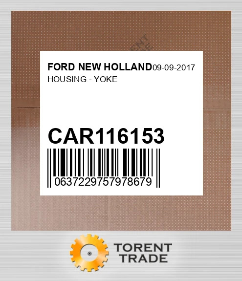 CAR116153 корпус - YOKE FORD NEW HOLLAND NEW AFTERMARKET