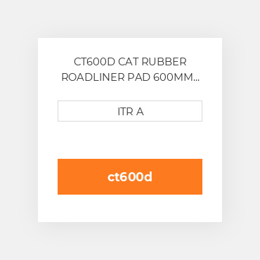 CT600D CAT RUBBER ROADLINER PAD 600MM Подушка