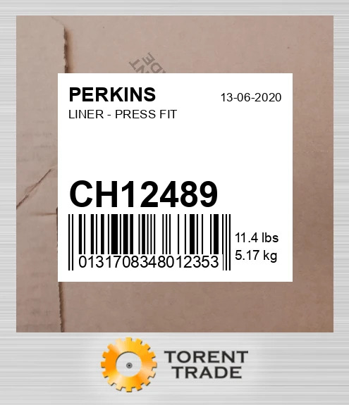 ch12489 Гільза — пресова посадка PERKINS NEW AFTERMARKET