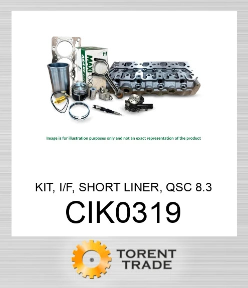 CIK0319 Комплект, I/F, коротка гільза, QSC 8.3  MAXIFORCE