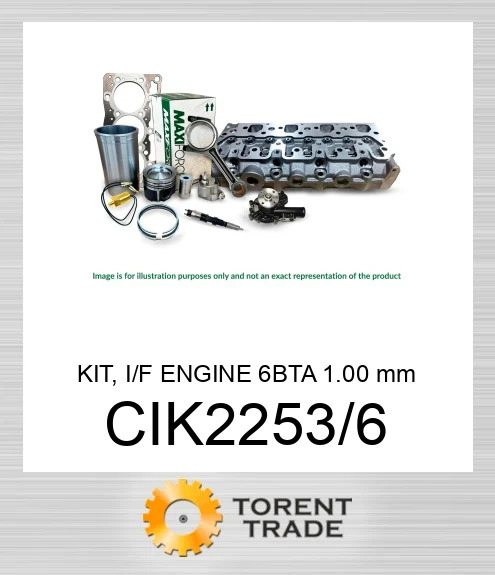 CIK2253/6 Комплект, двигун I/F 6BTA 1.00 мм  MAXIFORCE