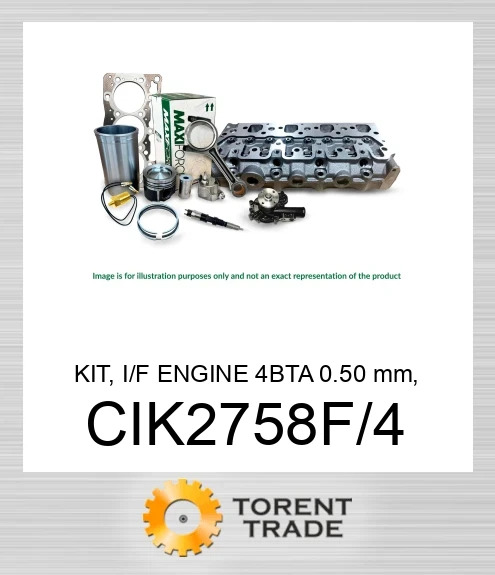 CIK2758F/4 Комплект, двигун I/F 4BTA 0.50 мм, розщеплений  MAXIFORCE