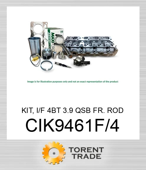 CIK9461F/4 Комплект, I/F 4BT 3.9 QSB шатун стандартний  MAXIFORCE