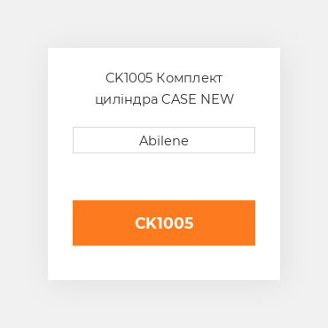 CK1005 Комплект циліндра CASE NEW AFTERMARKET