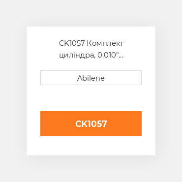 CK1057 Комплект циліндра, 0.010" INTERNATIONAL TRUCK NEW AFTERMARKET