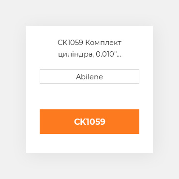 CK1059 Комплект циліндра, 0.010" INTERNATIONAL TRUCK NEW AFTERMARKET