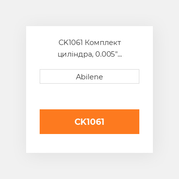 CK1061 Комплект циліндра, 0.005" INTERNATIONAL TRUCK NEW AFTERMARKET