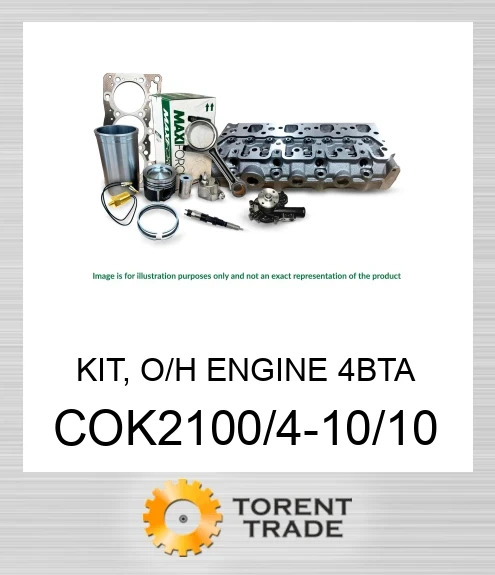 COK2100/4-10/10 Комплект, капітальний ремонт двигуна, 4BTA  MAXIFORCE