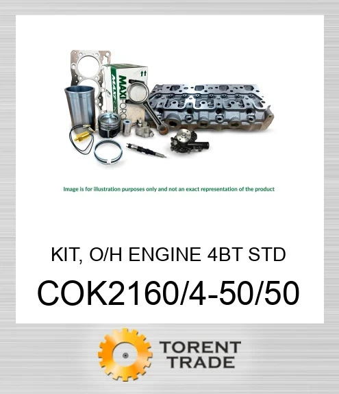 COK2160/4-50/50 Комплект, капітальний ремонт двигуна, 4BT стандартний  MAXIFORCE