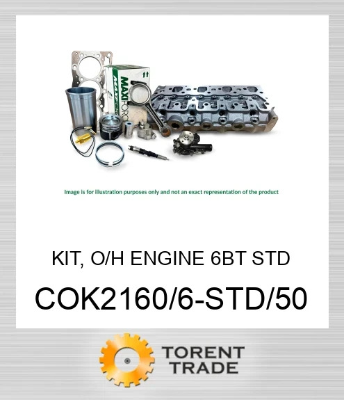 COK2160/6-STD/50 Комплект, капітальний ремонт двигуна, 6BT стандартний  MAXIFORCE
