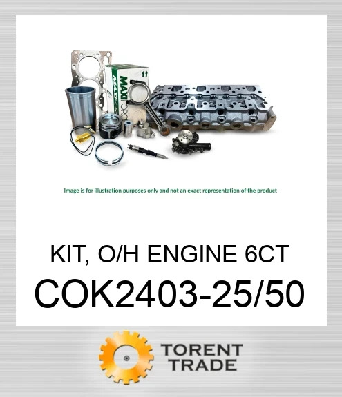 COK2403-25/50 Комплект, капітальний ремонт двигуна, 6CT MAXIFORCE