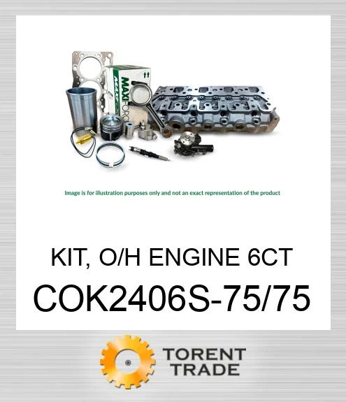 COK2406S-75/75 Комплект, капітальний ремонт двигуна, 6CT  MAXIFORCE