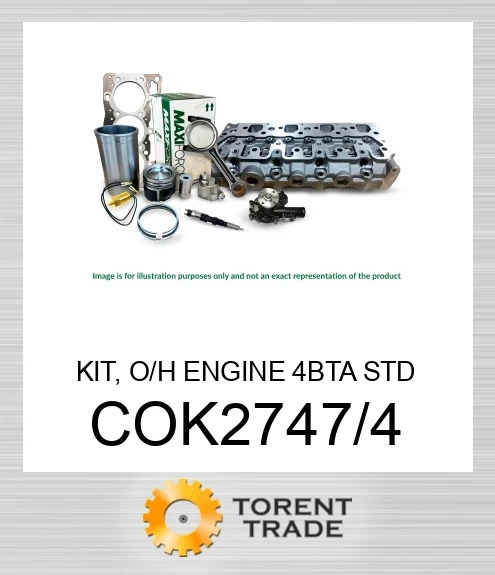 COK2747/4 Комплект, капітальний ремонт двигуна, 4BTA стандартний  MAXIFORCE