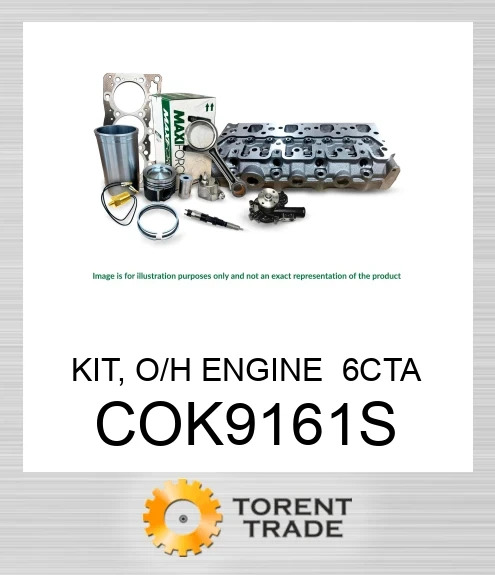 COK9161S Комплект, капітальний ремонт двигуна, 6CTA  MAXIFORCE