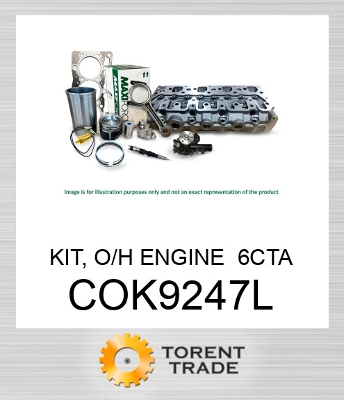 COK9247L Комплект, капітальний ремонт двигуна, 6CTA  MAXIFORCE