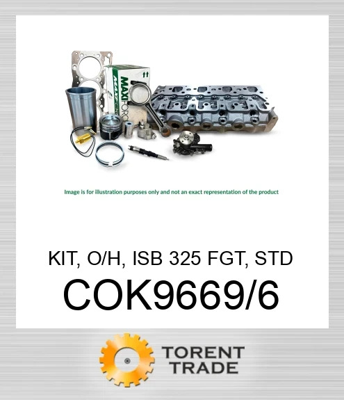COK9669/6 Комплект, капітальний ремонт, ISB 325 FGT, стандартний MAXIFORCE