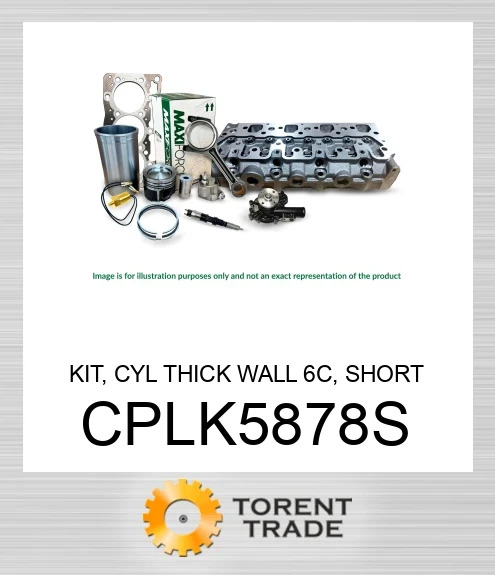 CPLK5878S Комплект, циліндр товстостінний 6C, коротка гільза  MAXIFORCE