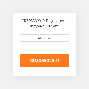 CR3055029-R Відновлена шатунна штанга AFTERMARKET REBUILT
