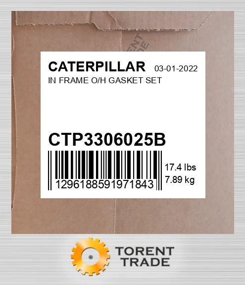 CTP3306025B Набір прокладок для капітального ремонту в рамі CATERPILLAR