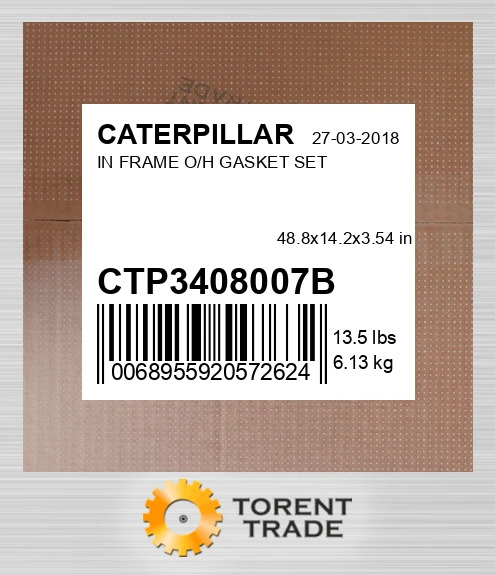 CTP3408007B Набір прокладок для капітального ремонту в рамі CATERPILLAR