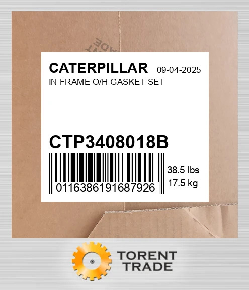 CTP3408018B Набір прокладок для капітального ремонту в рамі CATERPILLAR