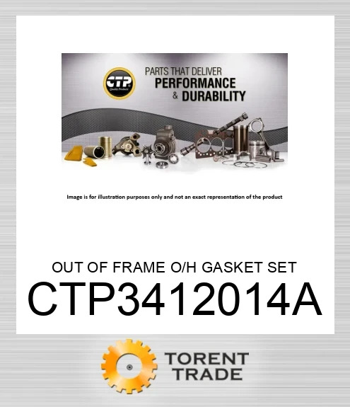 CTP3412014A Набір прокладок для капітального ремонту поза рамою CATERPILLAR