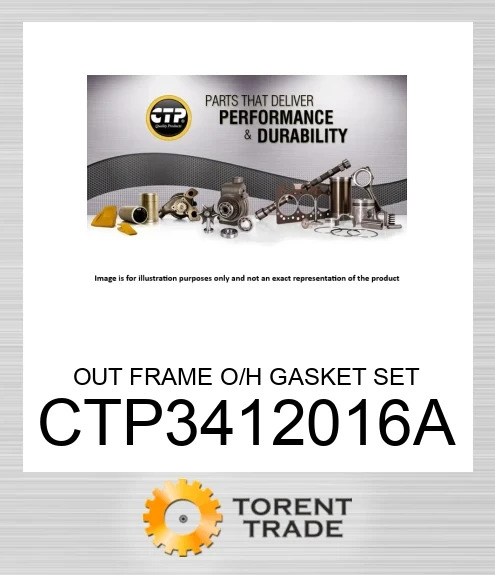 CTP3412016A Набір прокладок для капітального ремонту поза рамою CATERPILLAR