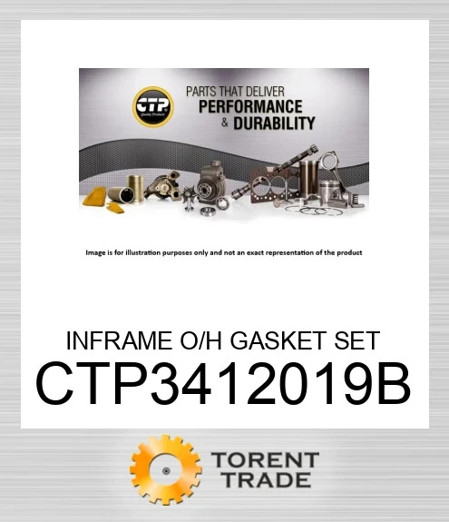 CTP3412019B Набір прокладок для капітального ремонту в рамі CATERPILLAR