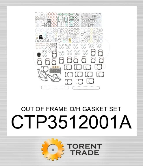 CTP3512001A Набір прокладок для капітального ремонту поза рамою CATERPILLAR