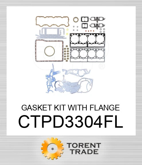 ctpd3304fl КОМПЛЕКТ ПРОКЛАДОК З ФЛАНЦЕМ CATERPILLAR