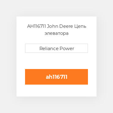 AH116711 John Deere Цепь элеватора