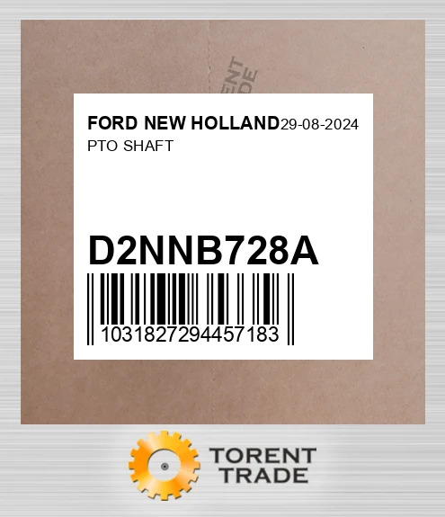 D2NNB728A PTO вал FORD NEW HOLLAND NEW AFTERMARKET