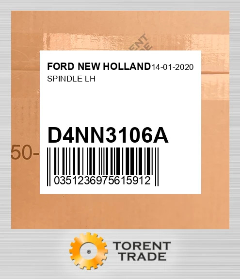 D4NN3106A шпиндель LH FORD NEW HOLLAND NEW AFTERMARKET