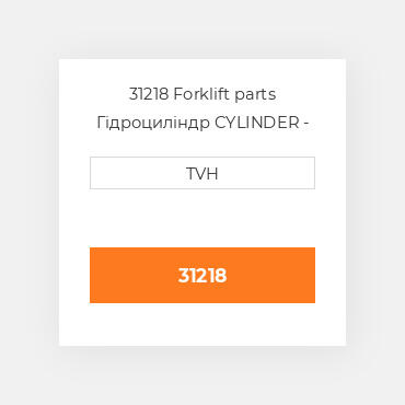 31218 Forklift parts Гідроциліндр CYLINDER - Master