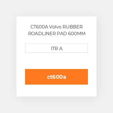 CT600A Hitachi RUBBER ROADLINER PAD 600MM Подушка