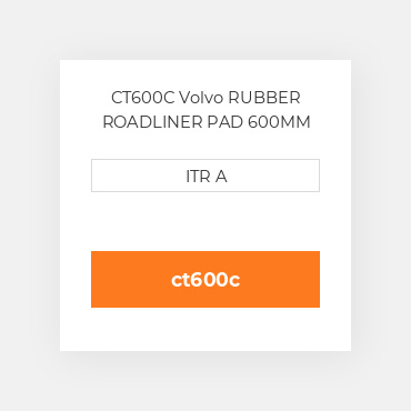 CT600C Hitachi RUBBER ROADLINER PAD 600MM Подушка