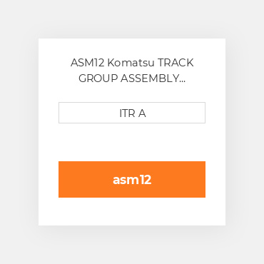 ASM12 Komatsu TRACK GROUP ASSEMBLY CHARGE Гусеницяь