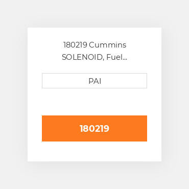 180219 Cummins SOLENOID, Fuel Shutoff(24 vdc) Соленоїд, електромагніт