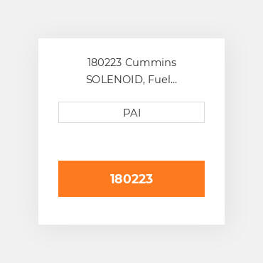 180223 Cummins SOLENOID, Fuel Shutoff(24 vdc) Соленоїд, електромагніт