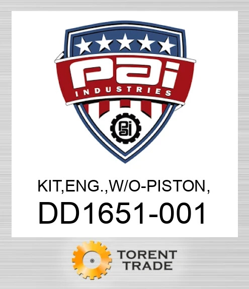 DD1651-001 Комплект, двигун , без - поршень, PAI INDUSTRIES