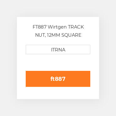 FT887 Komatsu TRACK NUT, 12MM SQUARE Гайка
