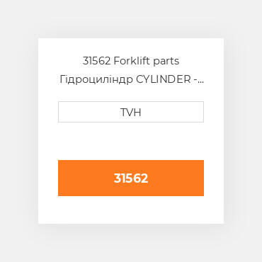 31562 Forklift parts Гідроциліндр CYLINDER - Brake Master