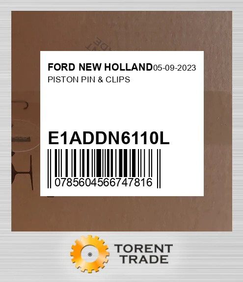 E1ADDN6110L Поршень, палець і кліпси FORD NEW HOLLAND NEW AFTERMARKET