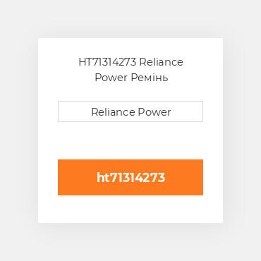 HT71314273 Reliance Power Ремінь
