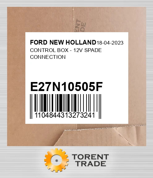 E27N10505F керування коробка - 12V SPADE З'єднання FORD NEW HOLLAND NEW AFTERMARKET