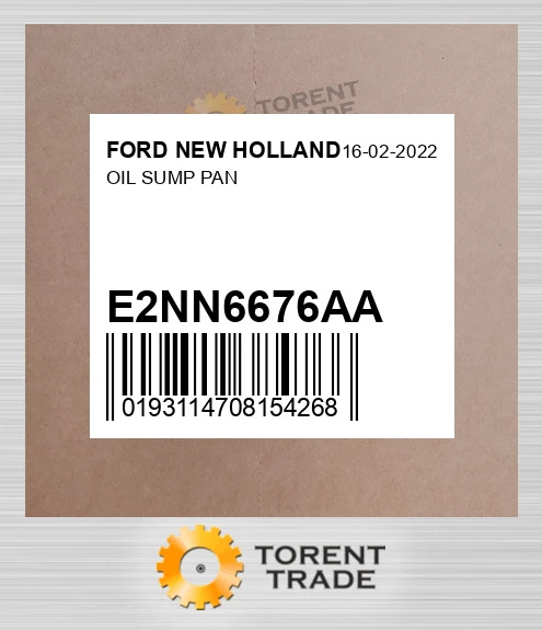 E2NN6676AA масляний SUMP PAN FORD NEW HOLLAND NEW AFTERMARKET