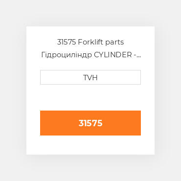 31575 Forklift parts Гідроциліндр CYLINDER - Master With Pushrod