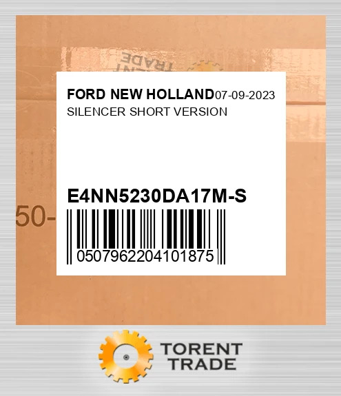 E4NN5230DA17M-S глушник SHORT VERSION FORD NEW HOLLAND NEW AFTERMARKET