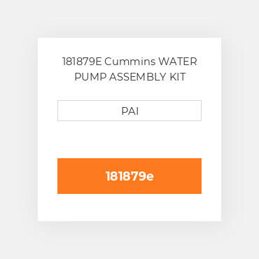 181879E Cummins WATER PUMP ASSEMBLY KIT Помпа
