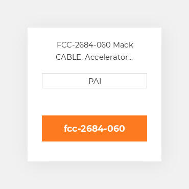 FCC-2684-060 Mack CABLE, Accelerator Control(60in) Кабель